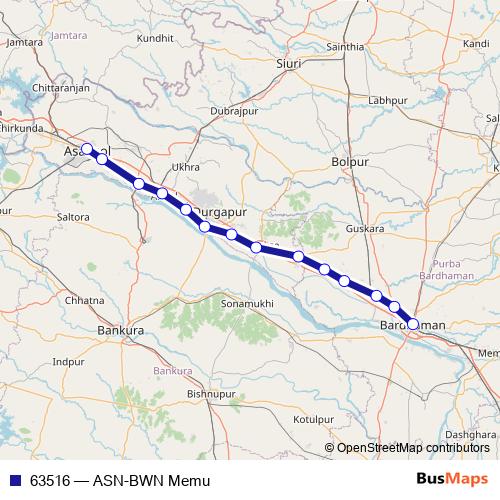 63516 rail Line Map