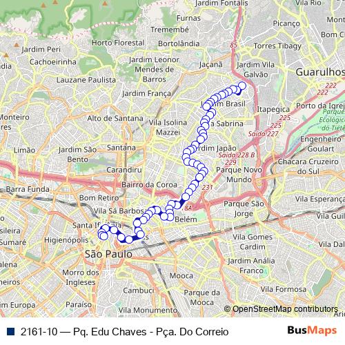 2161-10 bus Line Map