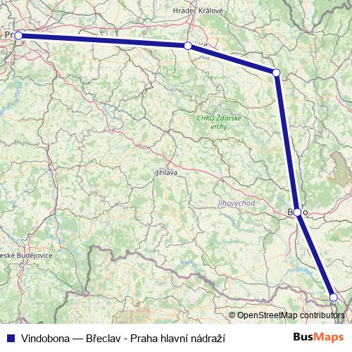 Vindobona rail Line Map