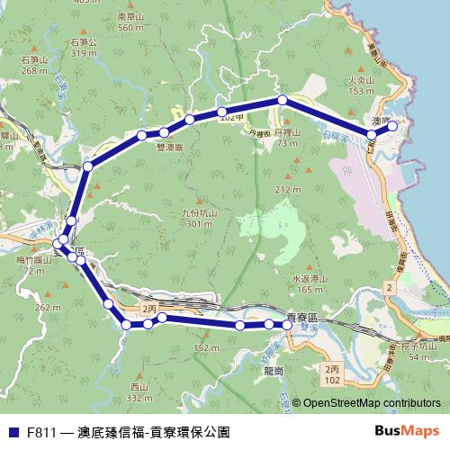 F811 bus Line Map