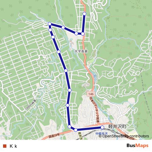 Ｋｋ bus Line Map