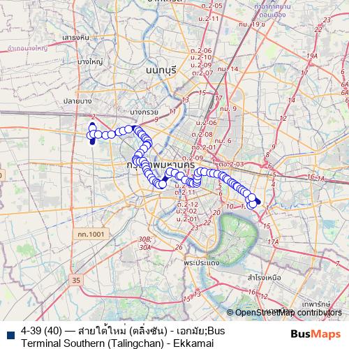 4-39 (40) bus Line Map