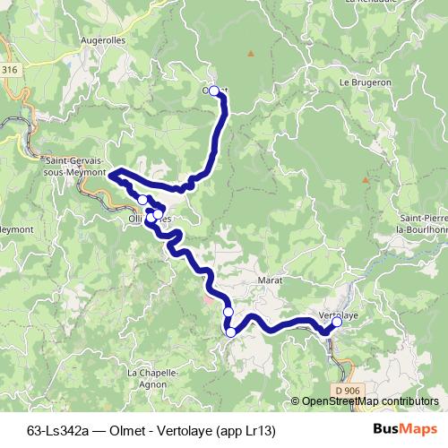 63-Ls342a bus Line Map