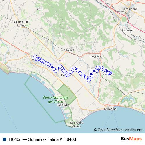 Lt640d bus Line Map