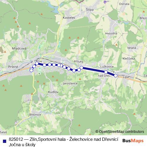 825012 trolleybus Line Map