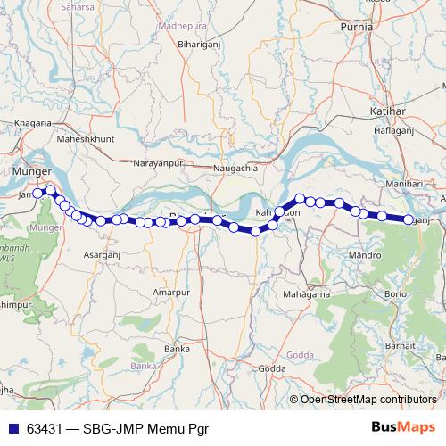 63431 rail Line Map