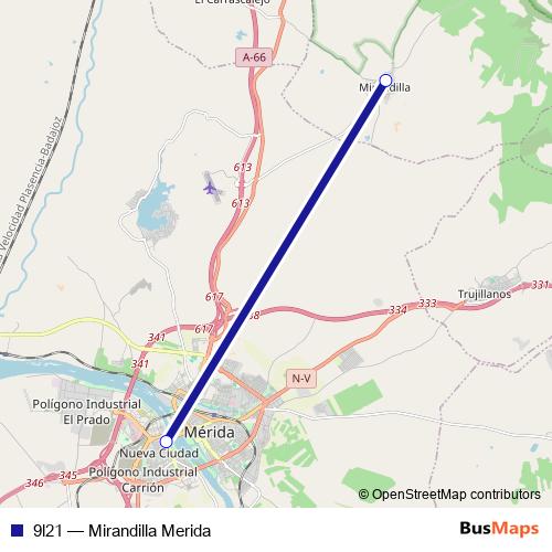 9l21 bus Line Map