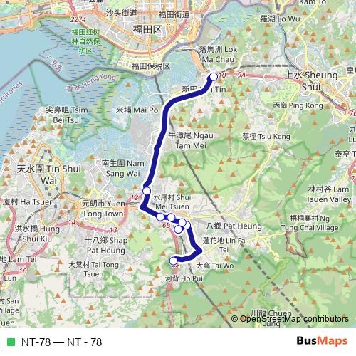 NT-78 bus Line Map