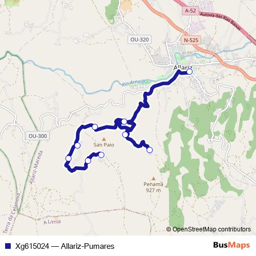 Xg615024 bus Line Map
