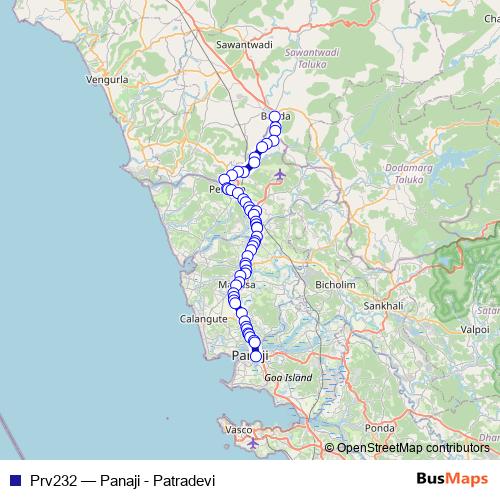 Prv232 bus Line Map