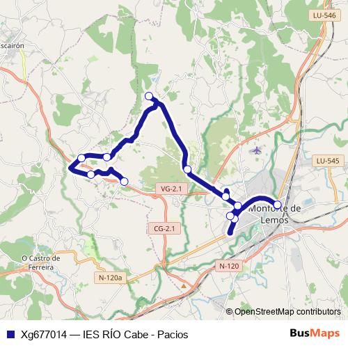 Xg677014 bus Line Map