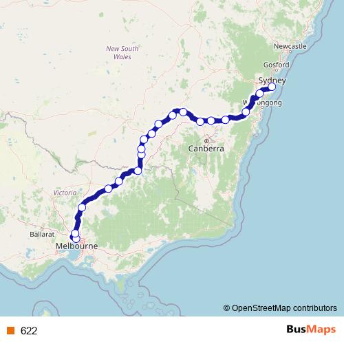 622 rail Line Map