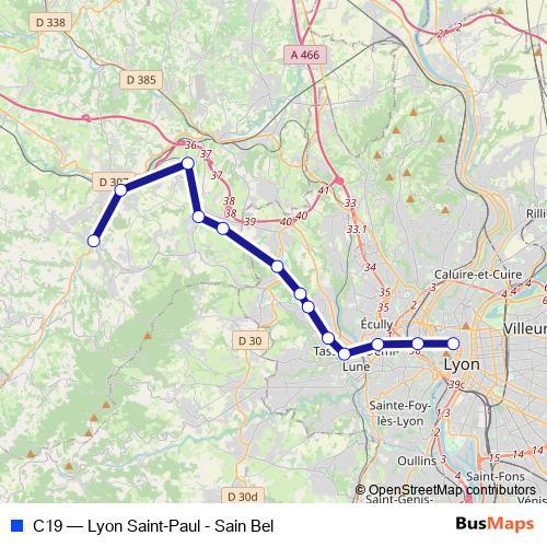 C19 rail Line Map