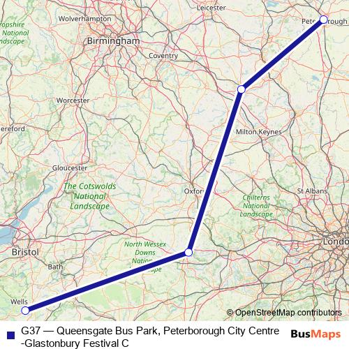G37 bus Line Map
