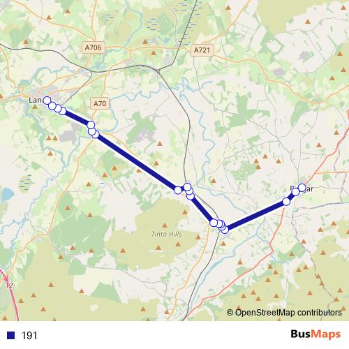 191 bus Line Map