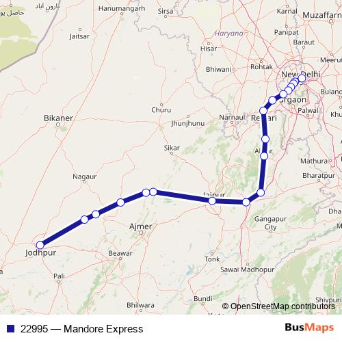 22995 rail Line Map