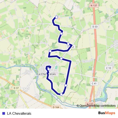 LA Chevallerais bus Line Map