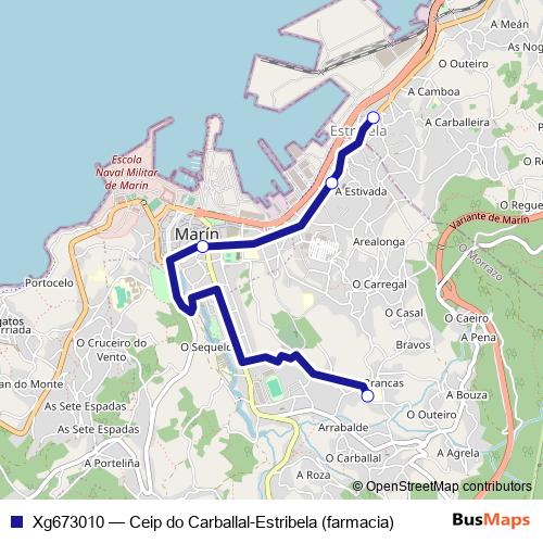 Xg673010 bus Line Map