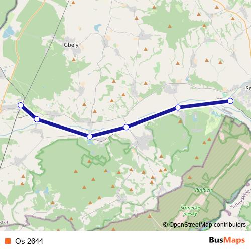Os 2644 rail Line Map
