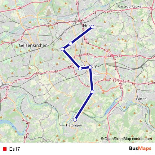 Es17 bus Line Map