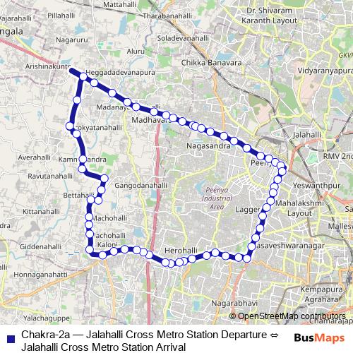 Chakra-2a bus Line Map