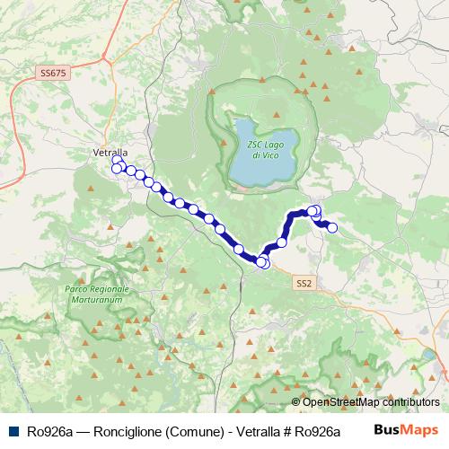 Ro926a bus Line Map