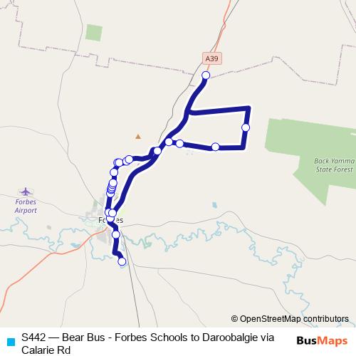 S442 bus Line Map