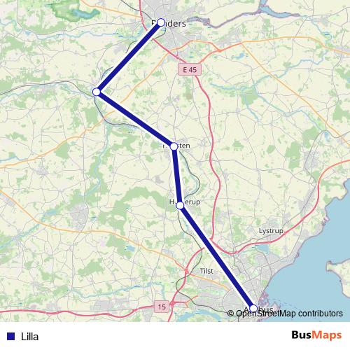 Lilla bus Line Map