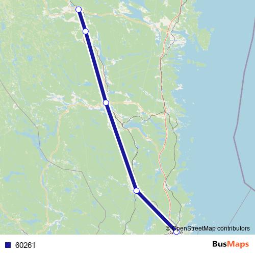 60261 bus Line Map