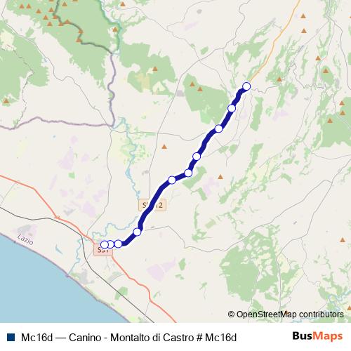 Mc16d bus Line Map