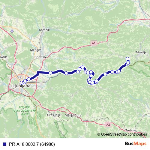 PR A18 0602 7 (64980) bus Line Map