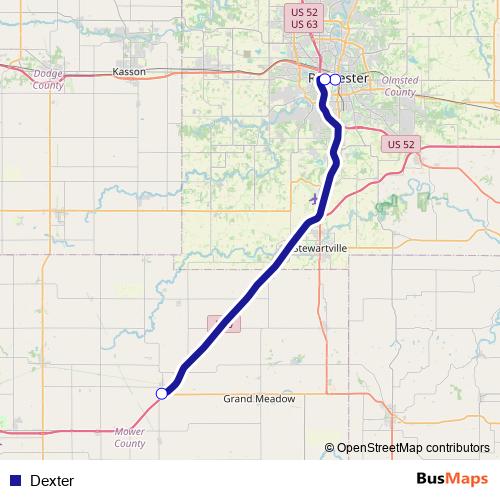 Dexter bus Line Map