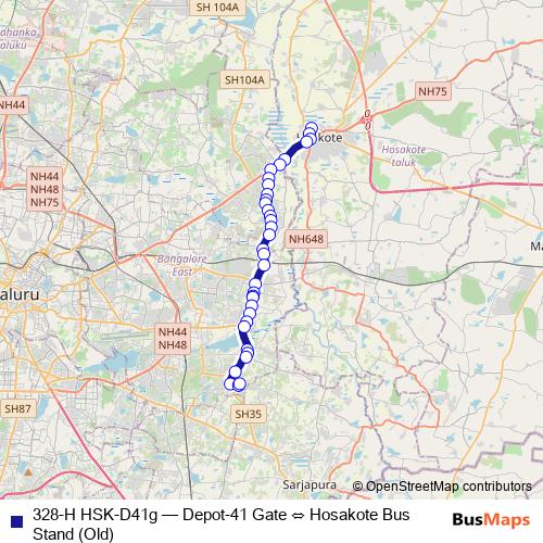 328-H HSK-D41g bus Line Map