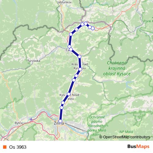 Os 3963 rail Line Map