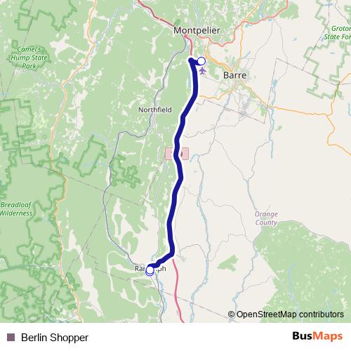 Berlin Shopper bus Line Map