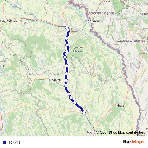 R 6411 rail Line Map