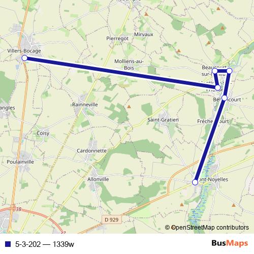 5-3-202 bus Line Map