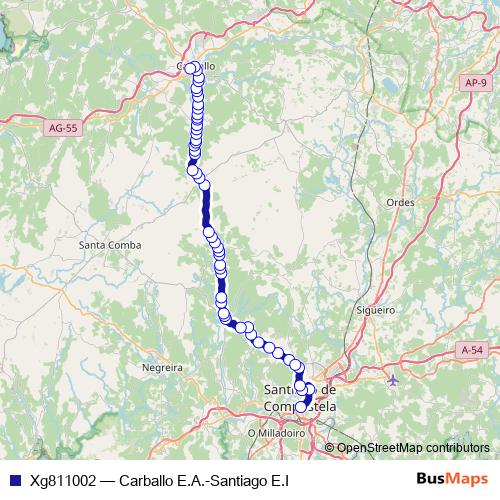 Xg811002 bus Line Map