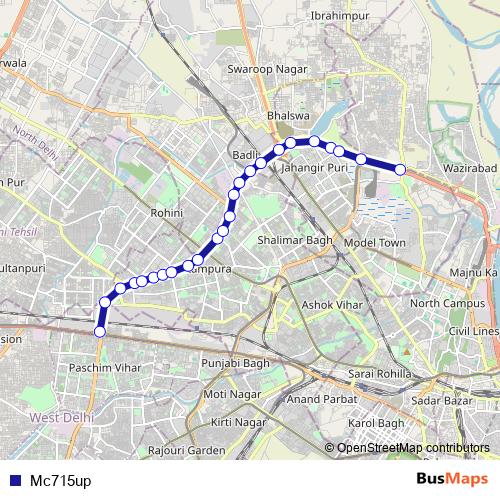 Mc715up bus Line Map