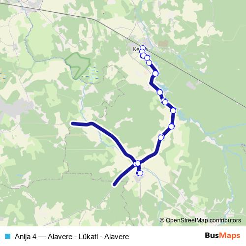 Anija 4 bus Line Map