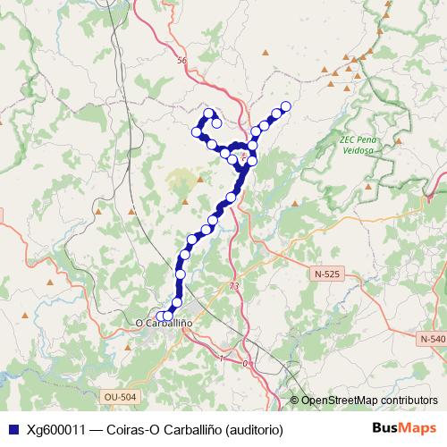 Xg600011 bus Line Map