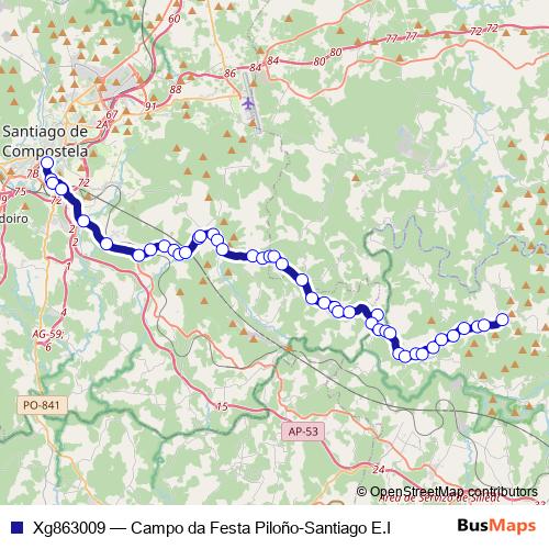 Xg863009 bus Line Map