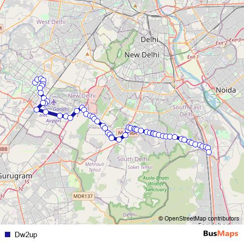 Dw2up bus Line Map