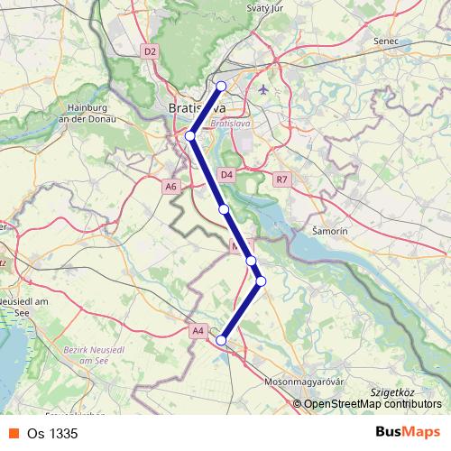 Os 1335 rail Line Map