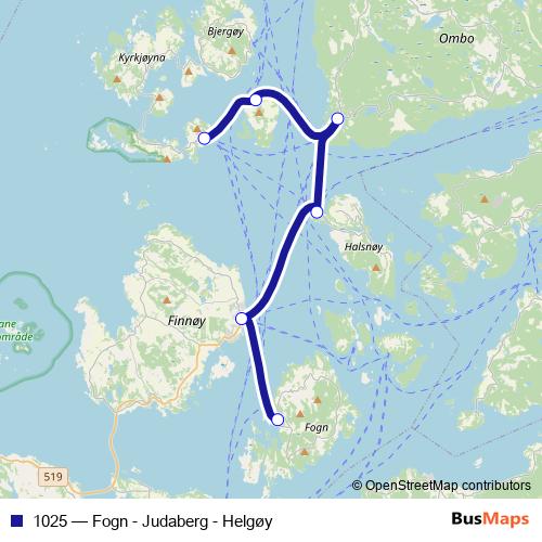 1025 ferry Line Map
