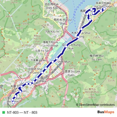 NT-803 bus Line Map
