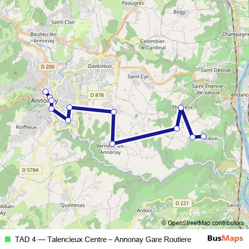 TAD 4 bus Line Map