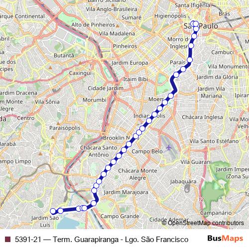 5391-21 bus Line Map