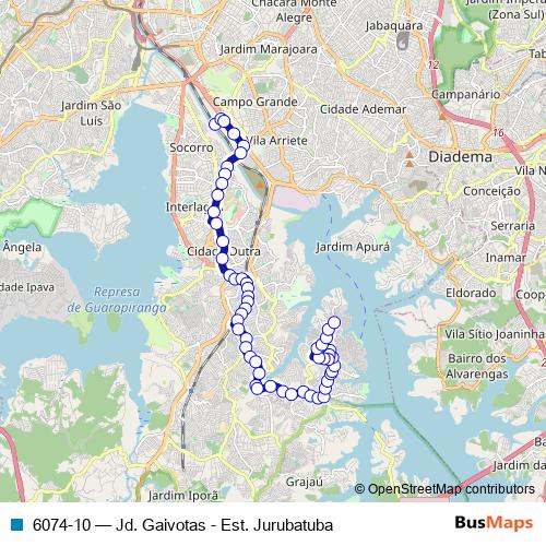 6074-10 bus Line Map
