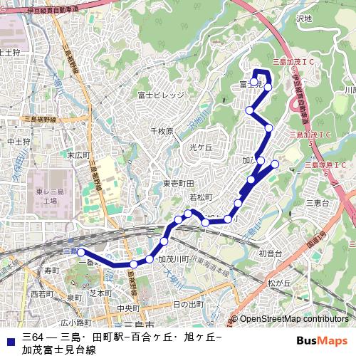 三64 bus Line Map